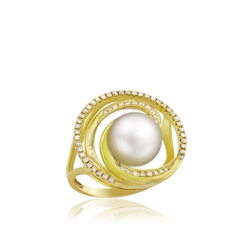 Pearl Wave Deluxe Ring 19mm, Hawaiian Inspired Ring, WTR-0008