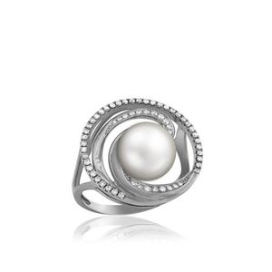 Pearl Wave Deluxe Ring 19mm, Hawaiian Inspired  Ring, WTR-0008/ WG