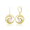 Pearl Wave Earrings 19mm, Hawaiian Inspired  Earrings, WTE-0006