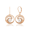 Pearl Wave Earrings 19mm, Hawaiian Inspired  Earrings, WTE-0006/ RG