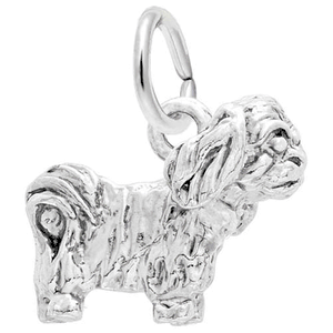 Pekinese Dog Charm Sterling Silver - 10-307-0-SS
