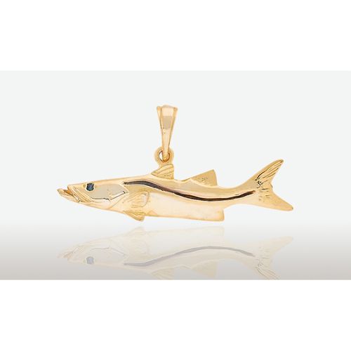 35mm Small Snook Pendant - 14K Gold PC-195