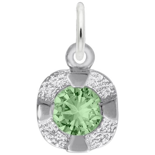Petite August Birthstone Charm - 14K White Gold - 10-1825-008-wg