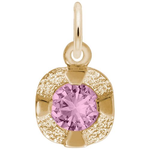 Petite February Birthstone Charm - 10K Gold - 10-1825-002-10k