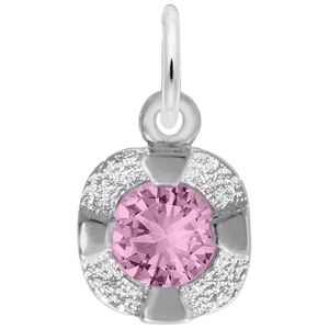 Petite February Birthstone Charm - 14K White Gold - 10-1825-002-wg