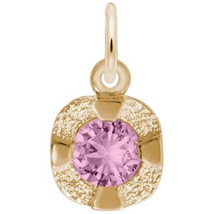 Petite February Birthstone Charm - Gold Plated - 10-1825-002-gp