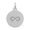 Petite Initial Disc - Infinity Symbol Charm - Sterling Silver - 10-1892-0-SS