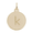 Rembrandt Petite Initial Disc - Lower Case Block K Charm, Gold Plated Charm - 10-1895-11-gp