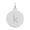Rembrandt Petite Initial Disc - Lower Case Block K Sterling Silver Charm- 10-1895-11-ss