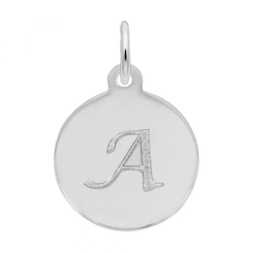 Petite Initial Disc - Script A 14k Gold Charm - 10-1896-1-14kw
