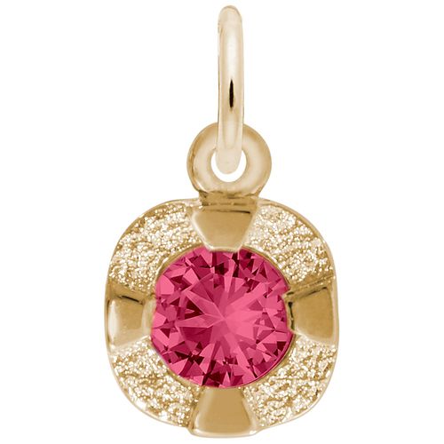 Petite January Birthstone Charm - 14K Gold - 10-1825-001-14k