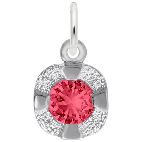 Petite July Birthstone Charm - 14K White Gold - 10-1825-007-wg