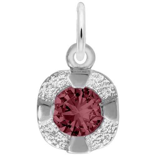 Petite June Birthstone Charm - Sterling Silver - 10-1825-006-s