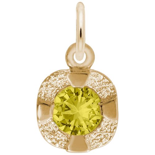 Petite November Birthstone Charm - Gold Plated - 10-1825-011-gp