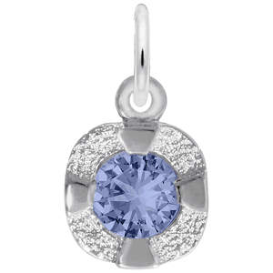 Petite September Birthstone Charm - Sterling Silver - 10-1825-009-s