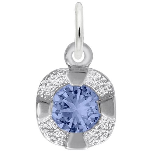 Petite September Birthstone Charm - Sterling Silver - 10-1825-009-s