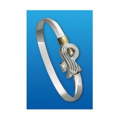 Philadelphia Destination Bracelet - Sterling Silver & 14K Gold 6mm Wide