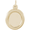 Photo Art Oval Rope Edge Charm 14K Gold - 10-8629