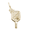 Pickleball 3d Charm 14K Yellow Gold -10-1028-0-14k