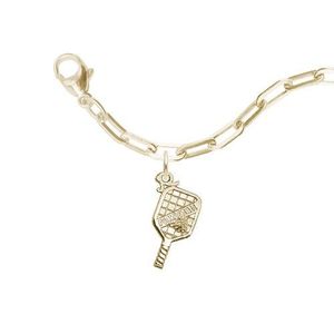 Pickleball Paddle Bracelet Set - Gold Plated - 27-1028-320-GP