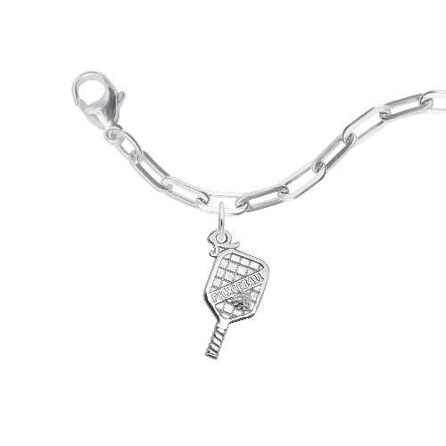 Pickleball Paddle Bracelet Set - Sterling Silver - 27-1028-320-SS