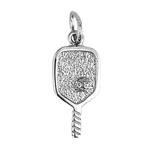 Pickleball Paddle Charm  - 14K White Gold  - 10-1006-0-14KW