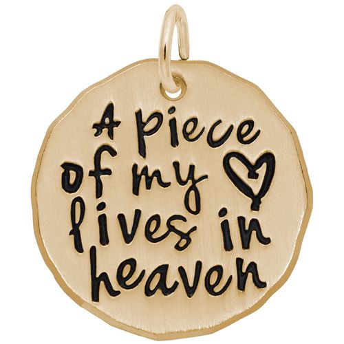 Piece of My Heart Charm - 14K Gold - 10-1893-14K
