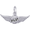 Pilot's Wings Charm Silver - 10-6496