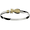 Pineapple Hook Bracelet-Silver & 14K Yellow Gold 4mm 6.5 Inch
