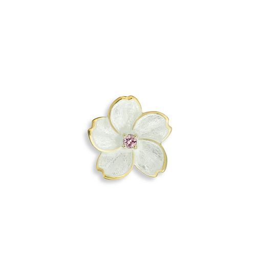 Pink Cherry Blossom Pendant.18K Gold-Pink Sapphire - NNG123VA-X