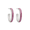 Pink Hoop Earrings  Sterling Silver - NE0498F