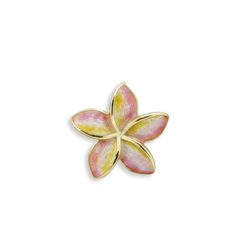 Pink Plumeria Pendant.18K Gold - NNG124A-X