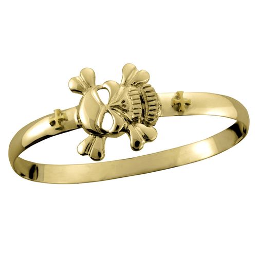Pirate Hook Bracelet - 14K Yellow Gold 6mm 6.5 Inch