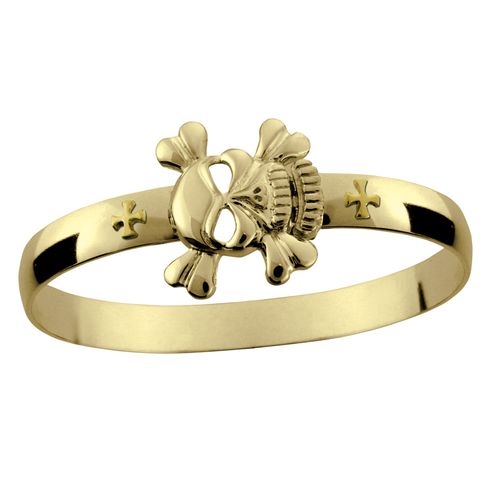 Pirate Hook Bracelet - 14K Yellow Gold 8mm 8.0 Inch