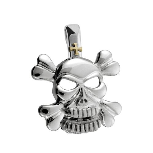 Pirate Medium Pendant - 14K White Gold