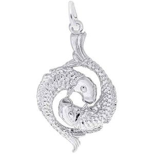 Pisces Charm 14K While Gold - 10-4132-0-14KW