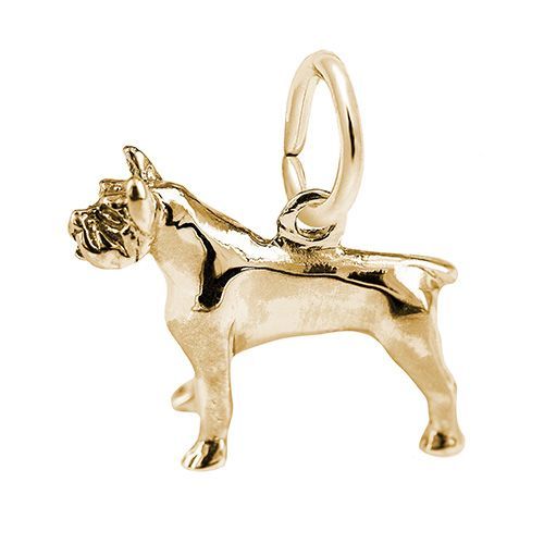 Pitbull Charm  - Gold Plated  - 10-1003-0-GP