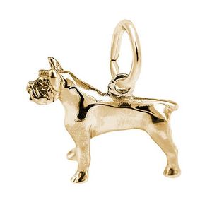 Pitbull Charm  - Gold Plated  - 10-1003-0-GP
