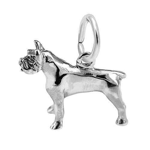 Pitbull Charm  - Sterling Silver  - 10-1003-0-SS