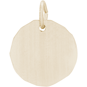 Plain Charm Tag - Gold Plated - 10-8440-gp