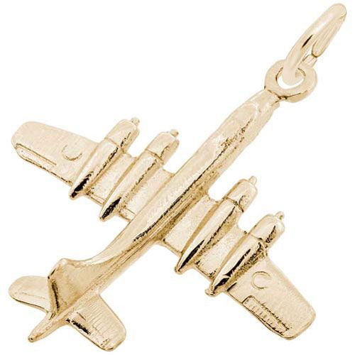 Plane Charm 14K Gold - 10-3597-0-14K