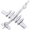Plane Charm Sterling Silver - 10-3597-0-SS