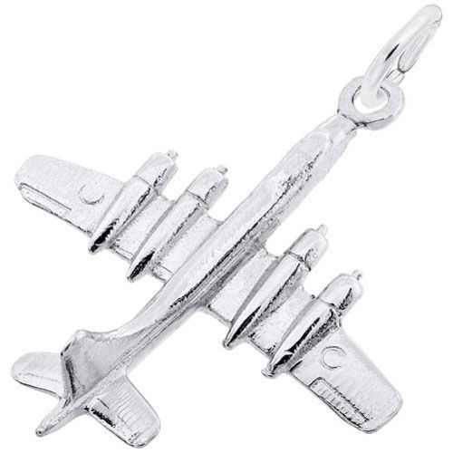 Plane Charm Sterling Silver - 10-3597-0-SS
