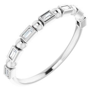 Platinum 1/10 CTW Diamond Anniversary Band  - 123631:6075:P
