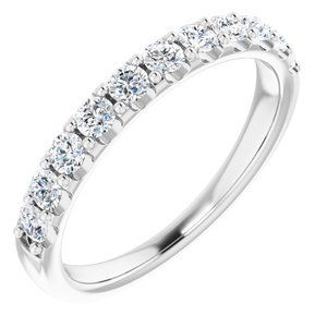 Platinum 1/2 CTW Diamond Anniversary Band  - 123041:607:P