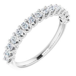 Platinum 1/2 CTW Diamond Anniversary Band - 123180:60003:P