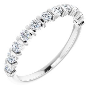 Platinum 1/2 CTW Diamond Anniversary Band  - 123600:6027:P
