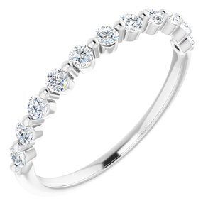 Platinum 1/2 CTW Diamond Anniversary Band   - 123602:6027:P