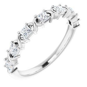 Platinum 1/2 CTW Diamond Anniversary Band  - 123626:6051:P