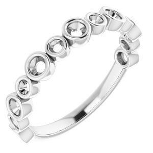 Platinum 1/2 CTW Diamond Anniversary Band   - 123635:6027:P
